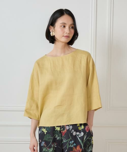 7-IDconcept / セブンアイディーコンセプト シャツ・ブラウス | リネンワイドシルエットブラウス | 詳細1