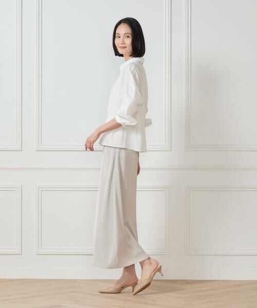 7-IDconcept / セブンアイディーコンセプト シャツ・ブラウス | 《大きいサイズ》ウエストシャーリングブラウス | 詳細4