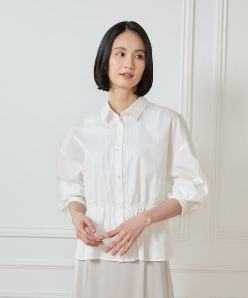 7-IDconcept / セブンアイディーコンセプト シャツ・ブラウス | 《大きいサイズ》ウエストシャーリングブラウス | 詳細9