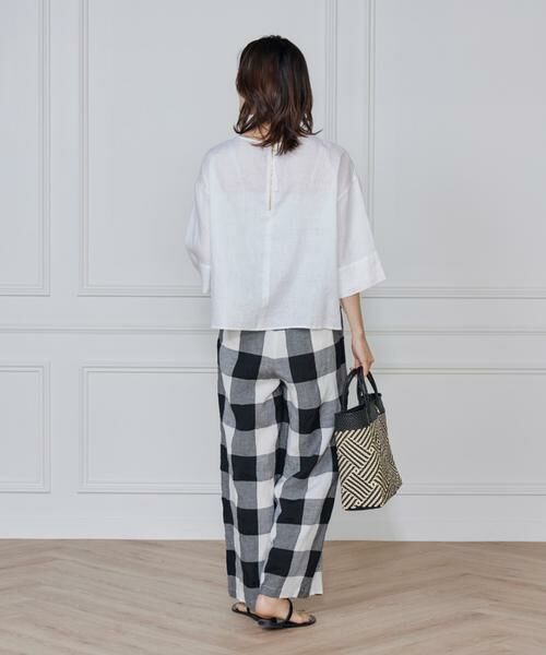 7-IDconcept / セブンアイディーコンセプト シャツ・ブラウス | 《大きいサイズ》リネンワイドシルエットブラウス | 詳細9