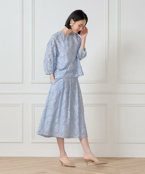 7-IDconcept / セブンアイディーコンセプト シャツ・ブラウス | カットジャカードブラウス | 詳細6