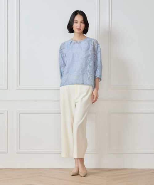 7-IDconcept / セブンアイディーコンセプト シャツ・ブラウス | カットジャカードブラウス | 詳細8