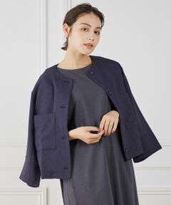 7-IDconcept / セブンアイディーコンセプト ノーカラージャケット | カラミノーカラージャケット