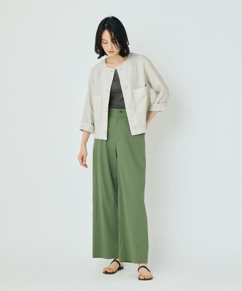 7-IDconcept / セブンアイディーコンセプト ノーカラージャケット | カラミノーカラージャケット | 詳細2