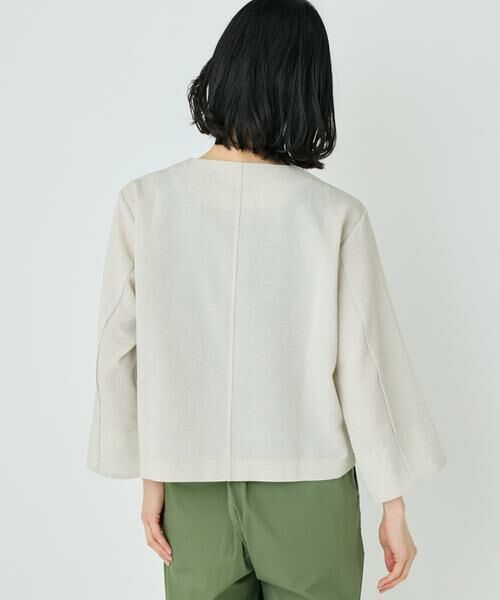 7-IDconcept / セブンアイディーコンセプト ノーカラージャケット | 《大きいサイズ》カラミノーカラージャケット | 詳細13