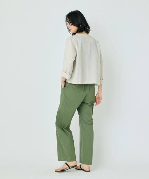 7-IDconcept / セブンアイディーコンセプト ノーカラージャケット | 《大きいサイズ》カラミノーカラージャケット | 詳細4