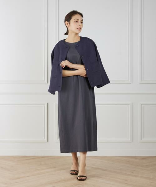 7-IDconcept / セブンアイディーコンセプト ノーカラージャケット | 《大きいサイズ》カラミノーカラージャケット | 詳細6