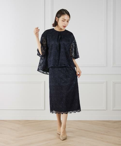 7-IDconcept / セブンアイディーコンセプト ミニ・ひざ丈スカート | レースセミタイトスカート | 詳細8