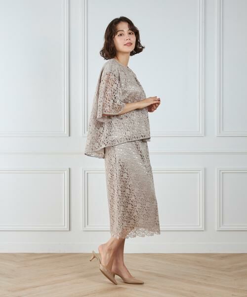 7-IDconcept / セブンアイディーコンセプト ミニ・ひざ丈スカート | レースセミタイトスカート | 詳細16