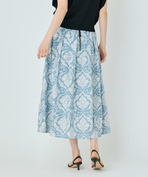 7-IDconcept / セブンアイディーコンセプト ミニ・ひざ丈スカート | プリントギャザースカート | 詳細1