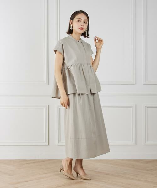 7-IDconcept / セブンアイディーコンセプト ミニ・ひざ丈スカート | 《大きいサイズ》切り替えギャザースカート | 詳細6