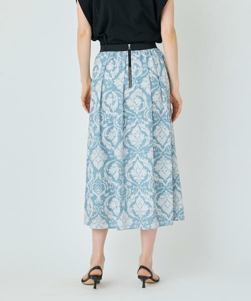 7-IDconcept / セブンアイディーコンセプト ミニ・ひざ丈スカート | 《大きいサイズ》プリントギャザースカート | 詳細11