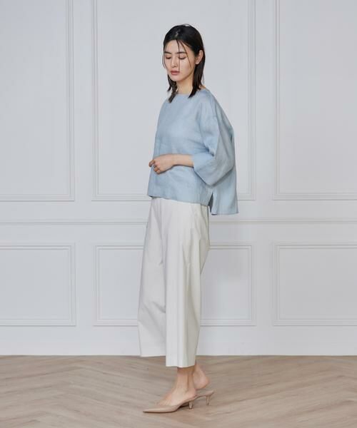 7-IDconcept / セブンアイディーコンセプト その他パンツ | リネン混ワイドクロップトパンツ | 詳細13