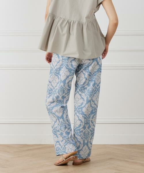 7-IDconcept / セブンアイディーコンセプト その他パンツ | プリントイージーパンツ(サックス3)