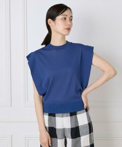 7-IDconcept / セブンアイディーコンセプト ニット・セーター | コットンナイロンクルーネックプルオーバー