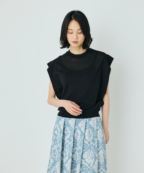 7-IDconcept / セブンアイディーコンセプト ニット・セーター | コットンナイロンクルーネックプルオーバー | 詳細29