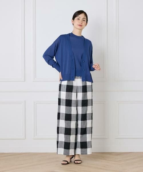 7-IDconcept / セブンアイディーコンセプト カーディガン・ボレロ | 《大きいサイズ》コットンナイロンVネックカーディガン | 詳細6