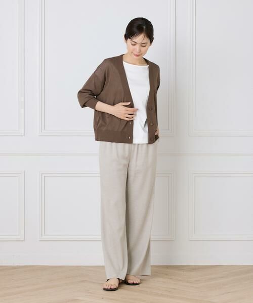 7-IDconcept / セブンアイディーコンセプト カーディガン・ボレロ | 《大きいサイズ》コットンナイロンVネックカーディガン | 詳細23