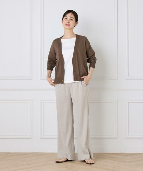 7-IDconcept / セブンアイディーコンセプト カーディガン・ボレロ | 《大きいサイズ》コットンナイロンVネックカーディガン | 詳細21