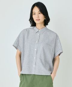 7-IDconcept / セブンアイディーコンセプト シャツ・ブラウス | シャツカラーワイドシルエットシャツ