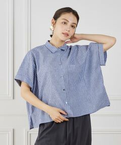 7-IDconcept / セブンアイディーコンセプト シャツ・ブラウス | シャツカラーワイドシルエットシャツ