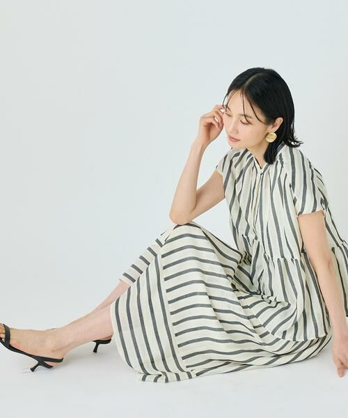7-IDconcept / セブンアイディーコンセプト シャツ・ブラウス | カラミストライプブラウス | 詳細7
