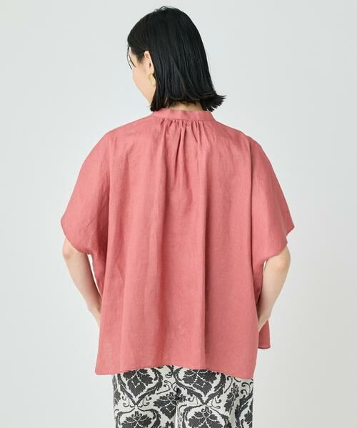 7-IDconcept / セブンアイディーコンセプト シャツ・ブラウス | 《大きいサイズ》ポンチョ風バンドカラーブラウス | 詳細15