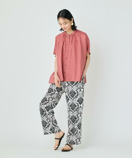 7-IDconcept / セブンアイディーコンセプト シャツ・ブラウス | 《大きいサイズ》ポンチョ風バンドカラーブラウス | 詳細3