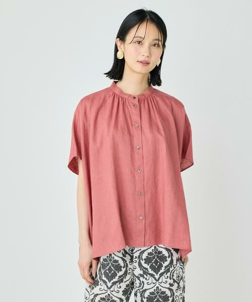 7-IDconcept / セブンアイディーコンセプト シャツ・ブラウス | 《大きいサイズ》ポンチョ風バンドカラーブラウス | 詳細28