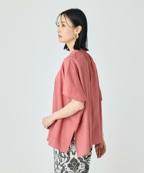 7-IDconcept / セブンアイディーコンセプト シャツ・ブラウス | 《大きいサイズ》ポンチョ風バンドカラーブラウス | 詳細29