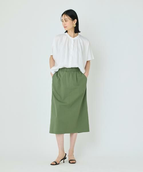 7-IDconcept / セブンアイディーコンセプト シャツ・ブラウス | 《大きいサイズ》ポンチョ風バンドカラーブラウス | 詳細21