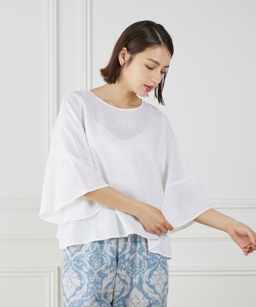 7-IDconcept / セブンアイディーコンセプト シャツ・ブラウス | 《大きいサイズ》ボリュームスリーブプルオーバー | 詳細24