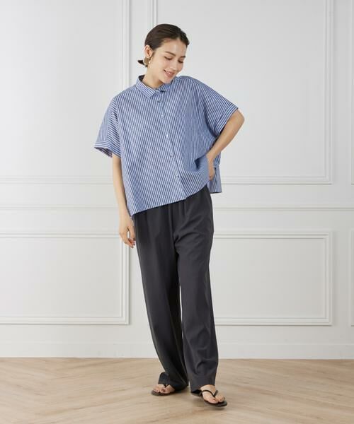 7-IDconcept / セブンアイディーコンセプト シャツ・ブラウス | 《大きいサイズ》シャツカラーワイドシルエットシャツ | 詳細6