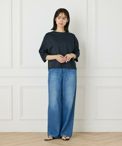 7-IDconcept / セブンアイディーコンセプト Tシャツ | バックジップドルマンプルオーバー | 詳細9