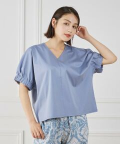 7-IDconcept / セブンアイディーコンセプト Tシャツ | ギャザースリーブプルオーバー