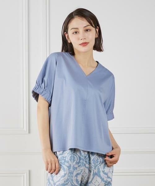 7-IDconcept / セブンアイディーコンセプト Tシャツ | ギャザースリーブプルオーバー | 詳細14