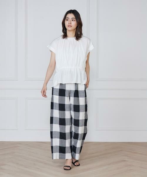 7-IDconcept / セブンアイディーコンセプト Tシャツ | 《大きいサイズ》シャーリングカットブラウス | 詳細5