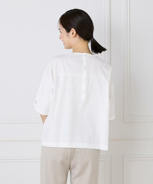 7-IDconcept / セブンアイディーコンセプト Tシャツ | 《大きいサイズ》布帛コンビネーションTシャツ | 詳細13