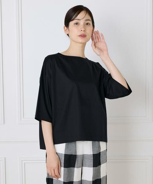 7-IDconcept / セブンアイディーコンセプト Tシャツ | 《大きいサイズ》布帛コンビネーションTシャツ | 詳細14