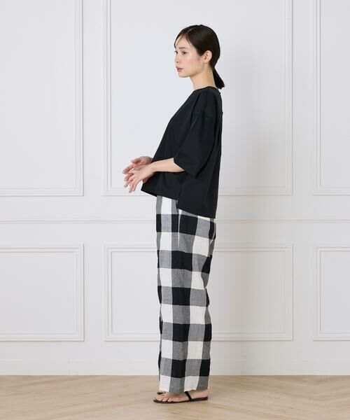 7-IDconcept / セブンアイディーコンセプト Tシャツ | 《大きいサイズ》布帛コンビネーションTシャツ | 詳細6