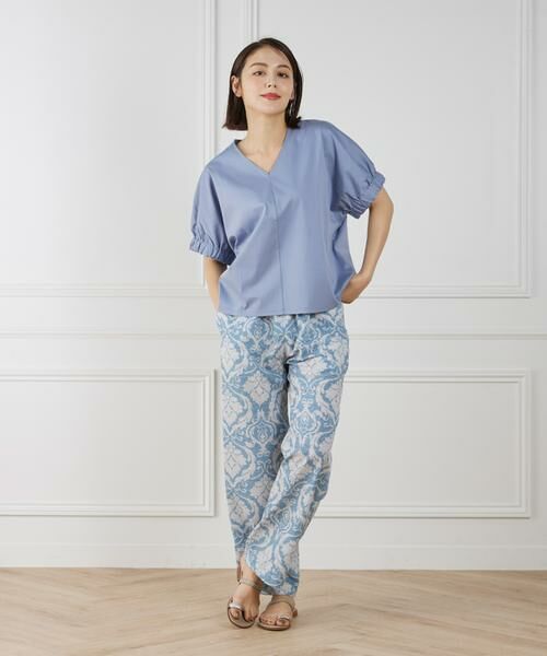 7-IDconcept / セブンアイディーコンセプト Tシャツ | 《大きいサイズ》ギャザースリーブプルオーバー | 詳細2