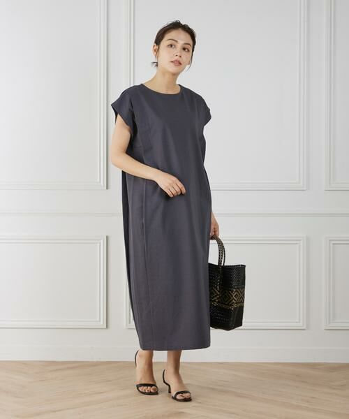 7-IDconcept / セブンアイディーコンセプト ミニ丈・ひざ丈ワンピース | ショルダータックワンピース | 詳細3