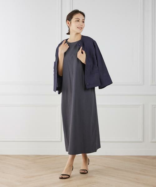 7-IDconcept / セブンアイディーコンセプト ミニ丈・ひざ丈ワンピース | ショルダータックワンピース | 詳細6