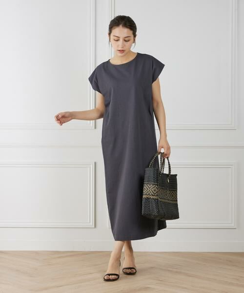 7-IDconcept / セブンアイディーコンセプト ミニ丈・ひざ丈ワンピース | 《大きいサイズ》ショルダータックワンピース | 詳細2