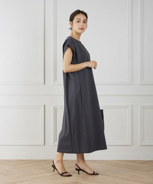 7-IDconcept / セブンアイディーコンセプト ミニ丈・ひざ丈ワンピース | 《大きいサイズ》ショルダータックワンピース | 詳細4