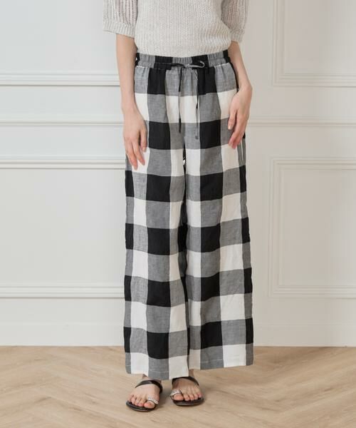 7-IDconcept / セブンアイディーコンセプト その他パンツ | 《大きいサイズ》ブロックチェックイージーパンツ | 詳細12