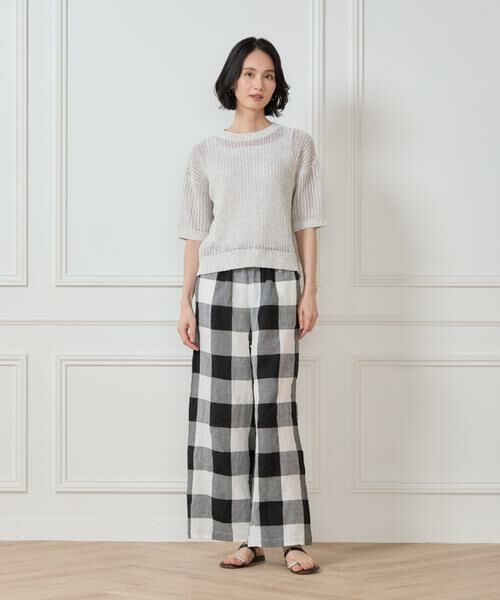 7-IDconcept / セブンアイディーコンセプト その他パンツ | 《大きいサイズ》ブロックチェックイージーパンツ | 詳細2