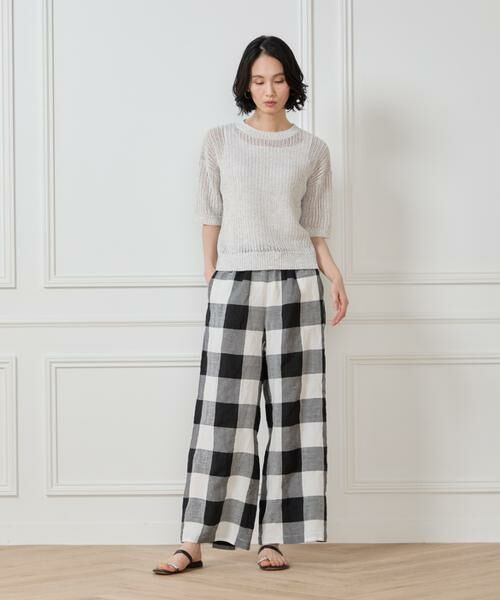7-IDconcept / セブンアイディーコンセプト その他パンツ | 《大きいサイズ》ブロックチェックイージーパンツ | 詳細3