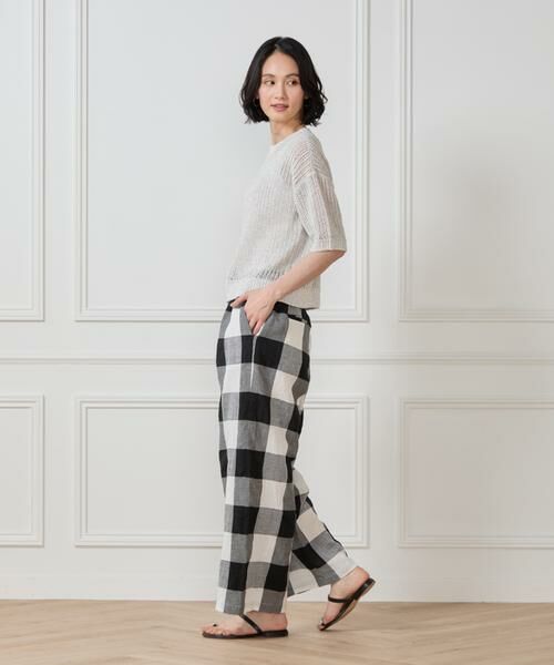 7-IDconcept / セブンアイディーコンセプト その他パンツ | 《大きいサイズ》ブロックチェックイージーパンツ | 詳細4