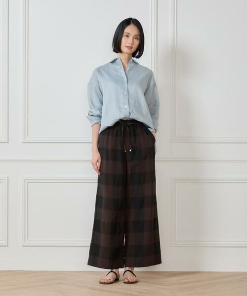 7-IDconcept / セブンアイディーコンセプト その他パンツ | 《大きいサイズ》ブロックチェックイージーパンツ | 詳細9